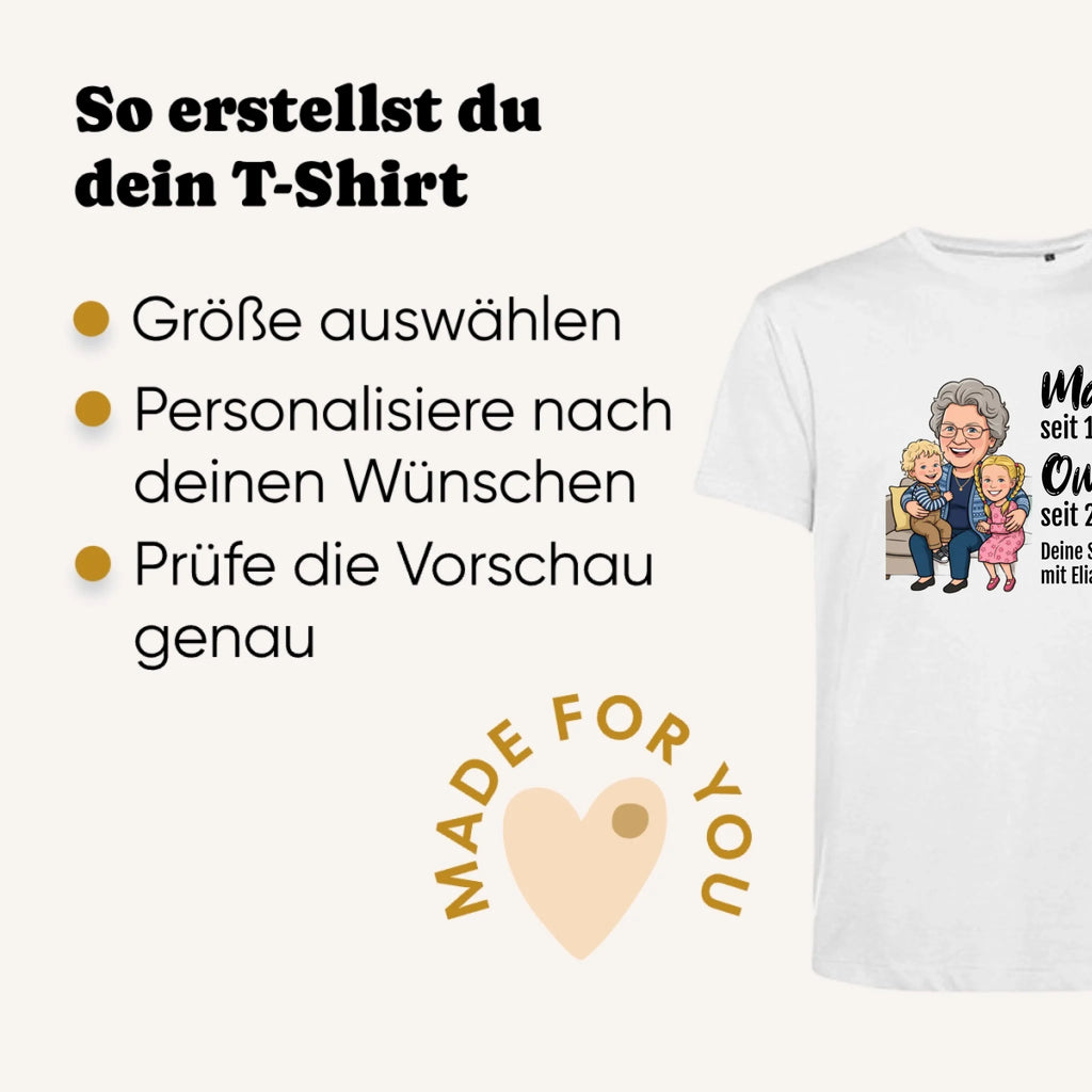 Personalisiertes T-shirt unisex - Erklärung