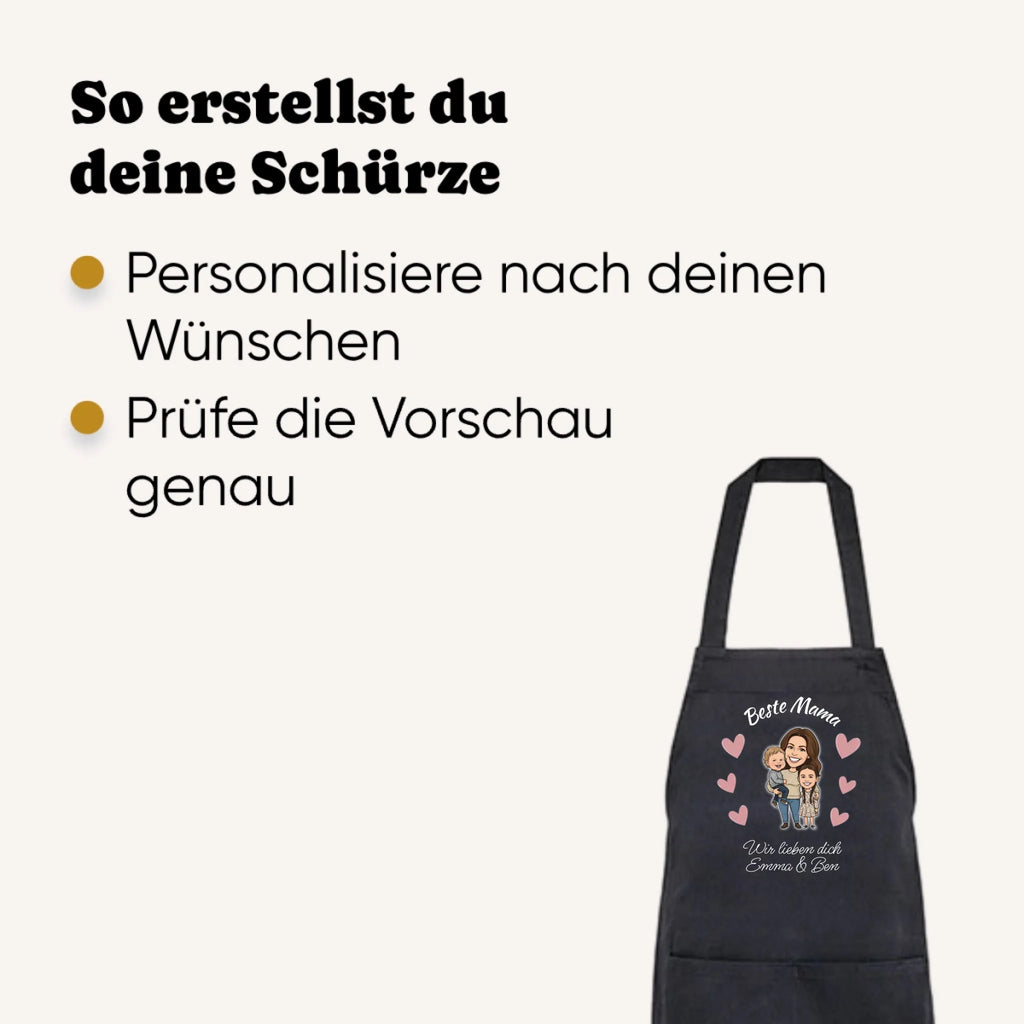 Personalisierte Schürze
