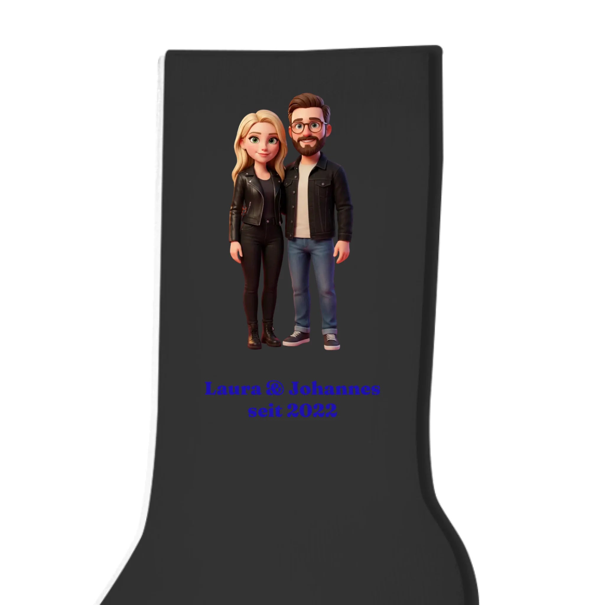 Personalisierte Socken schwarz