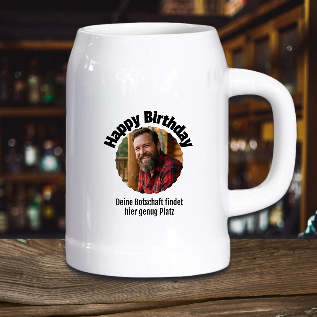 Bierkrug aus Stein personalisiert