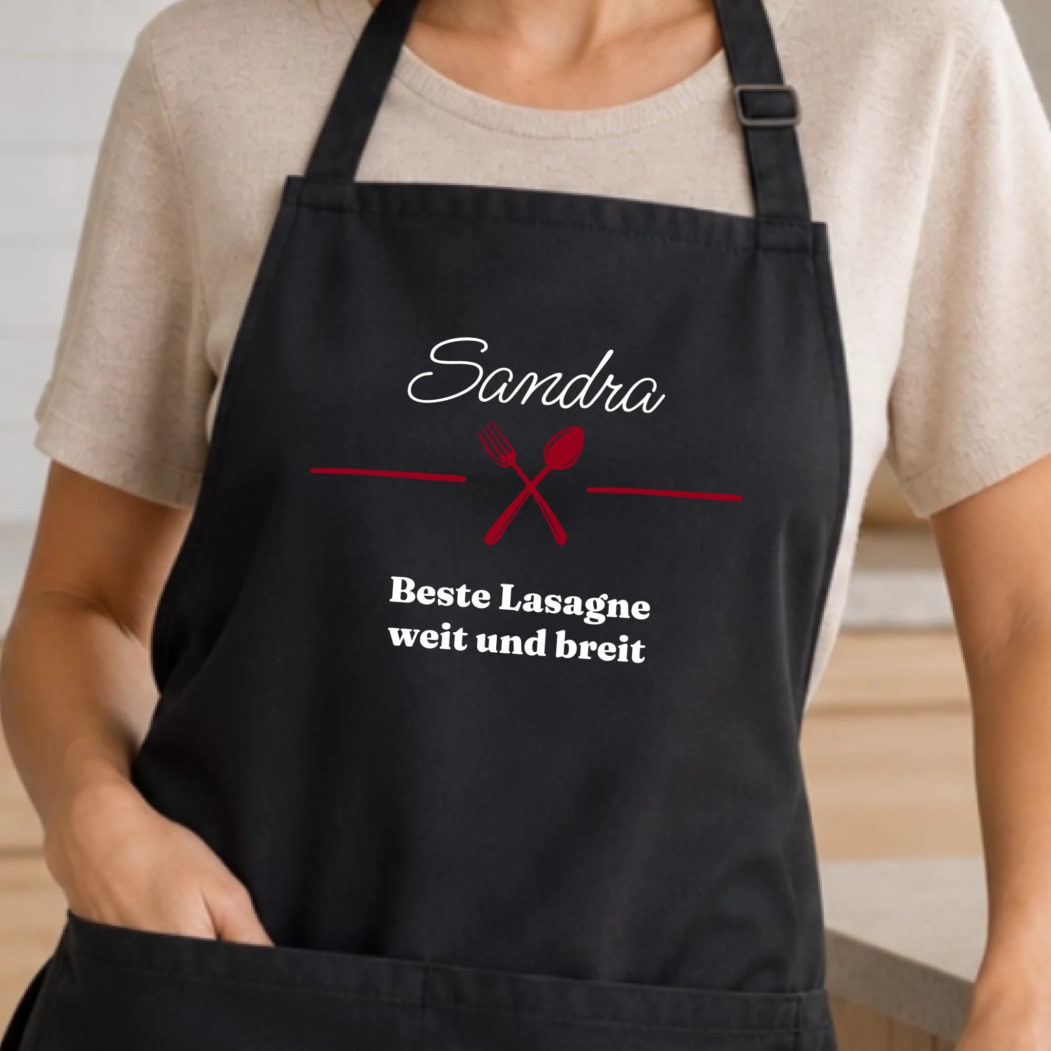 Personalisierte Schürze