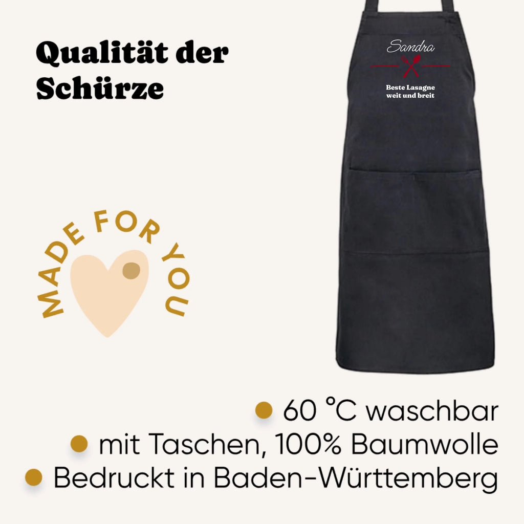 Personalisierte Schürze
