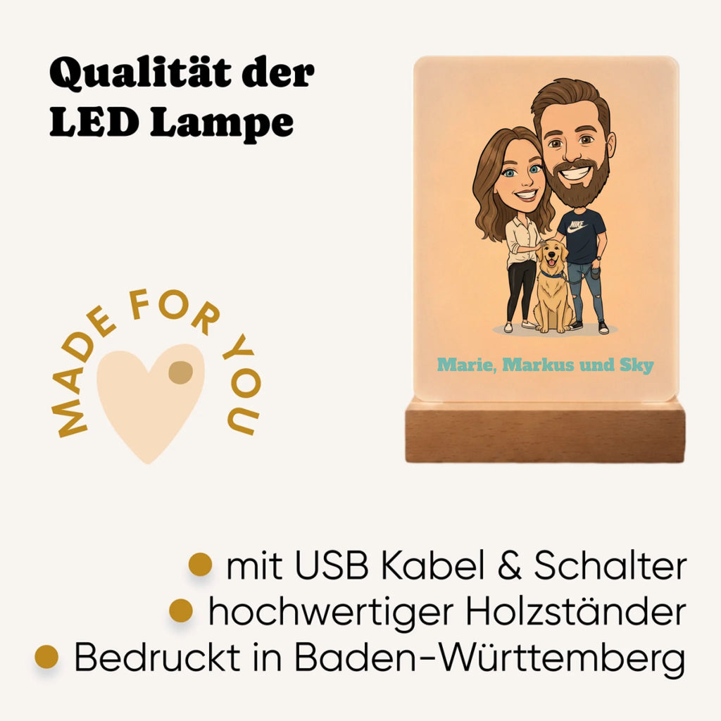 LED Lampe personalisiert