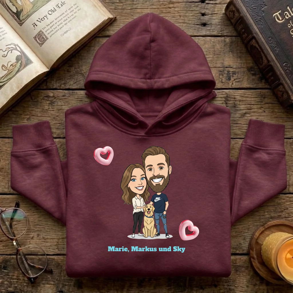 Personalisierter Pullover rot