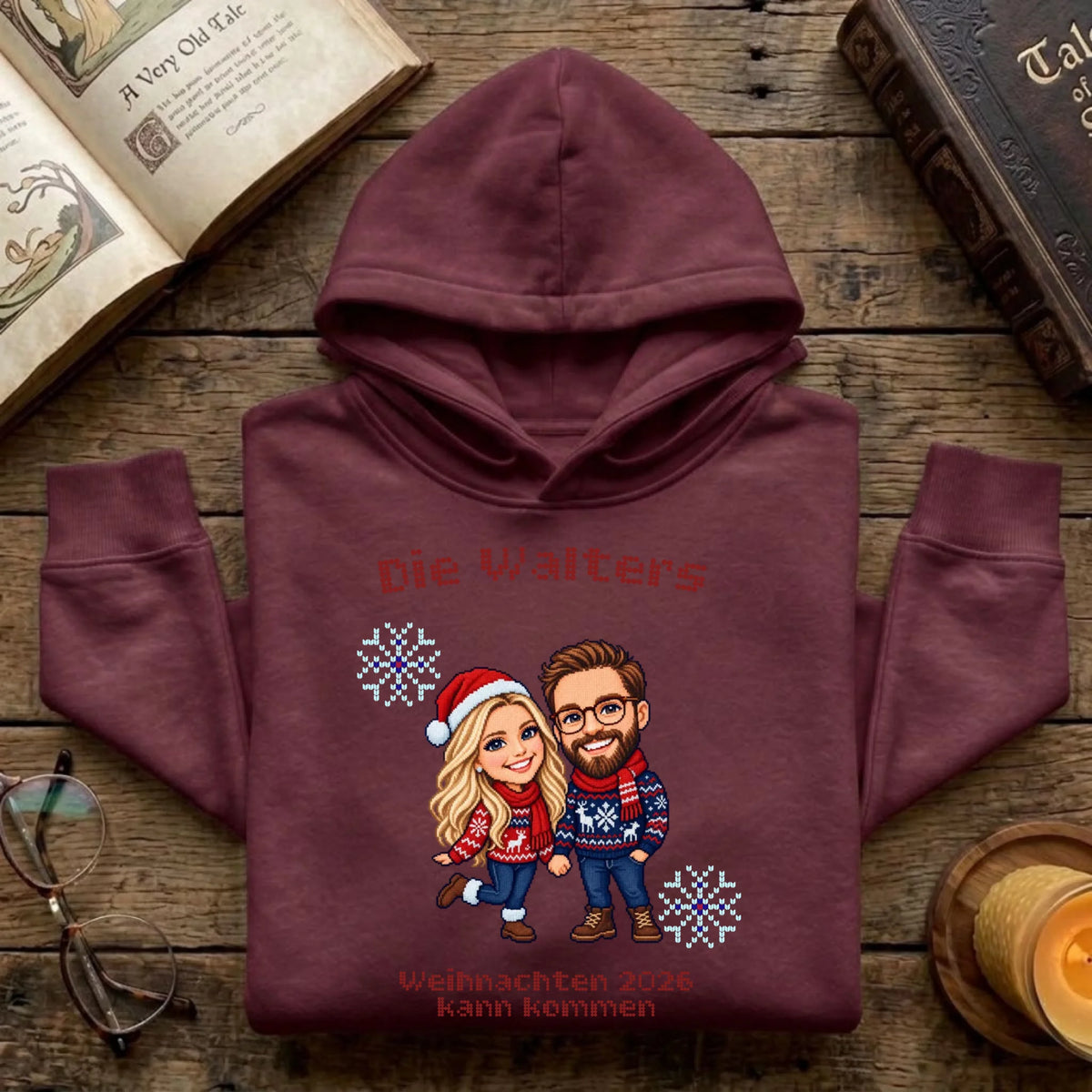 Personalisierter Pullover rot