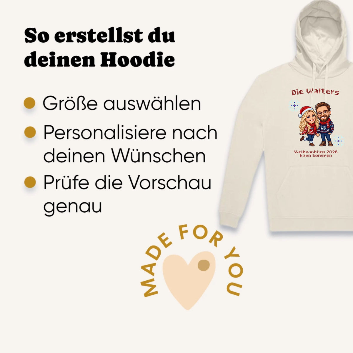 Personalisierter Hoodie