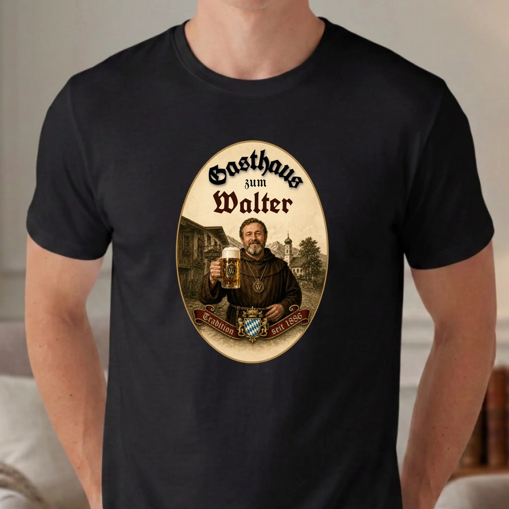 Personalisiertes T-shirt unisex - schwarz