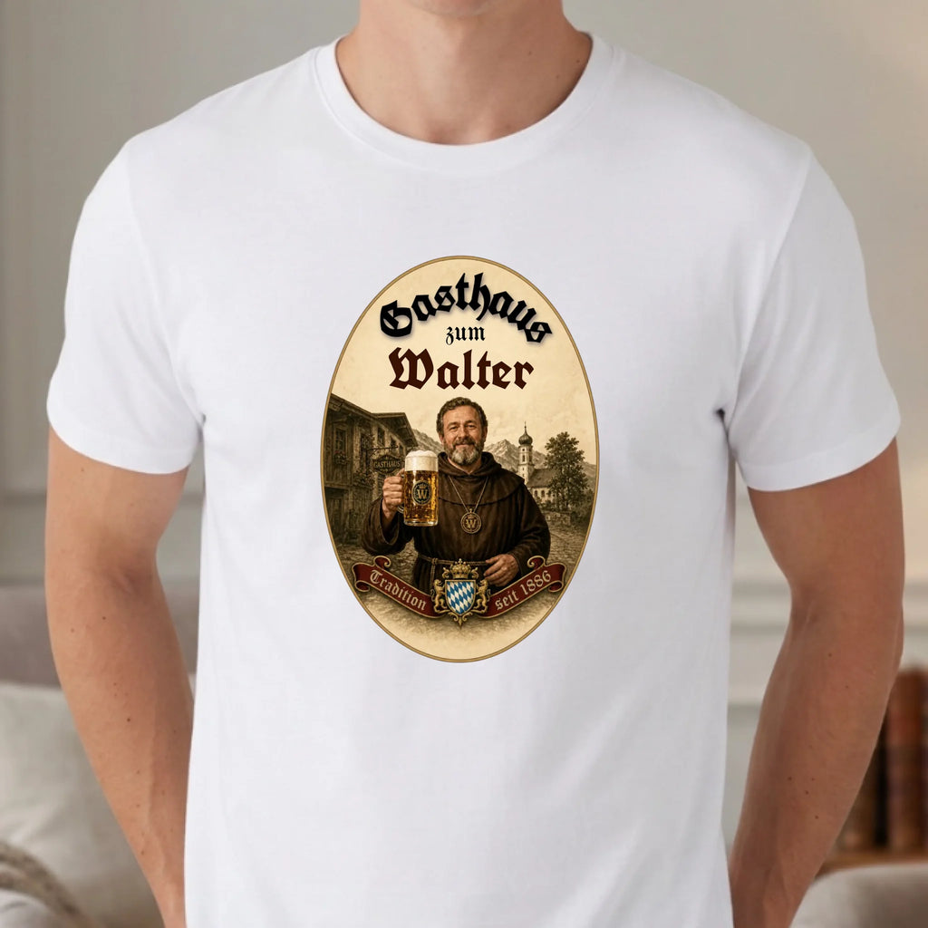 Personalisiertes T-shirt unisex - weiss