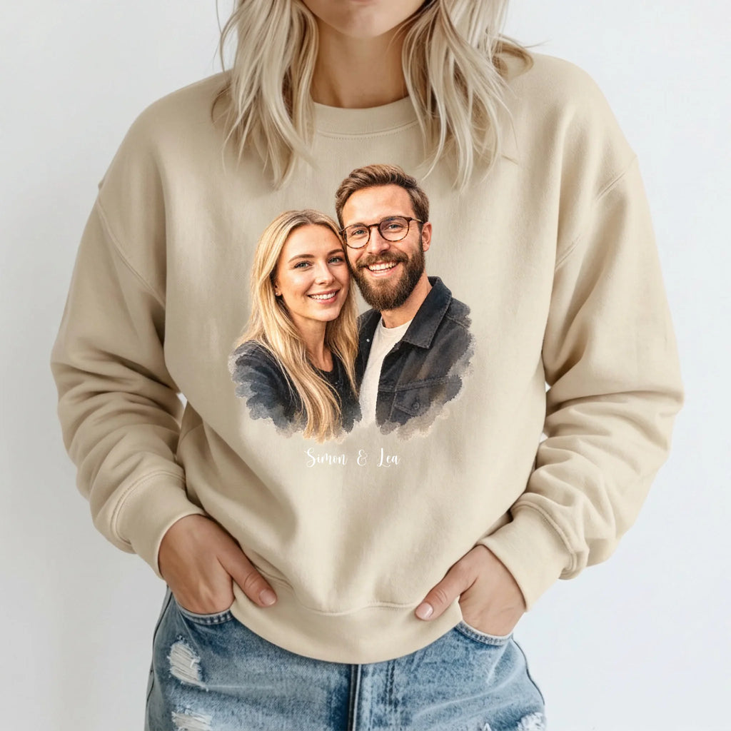 Personalisierter Sweater - beige