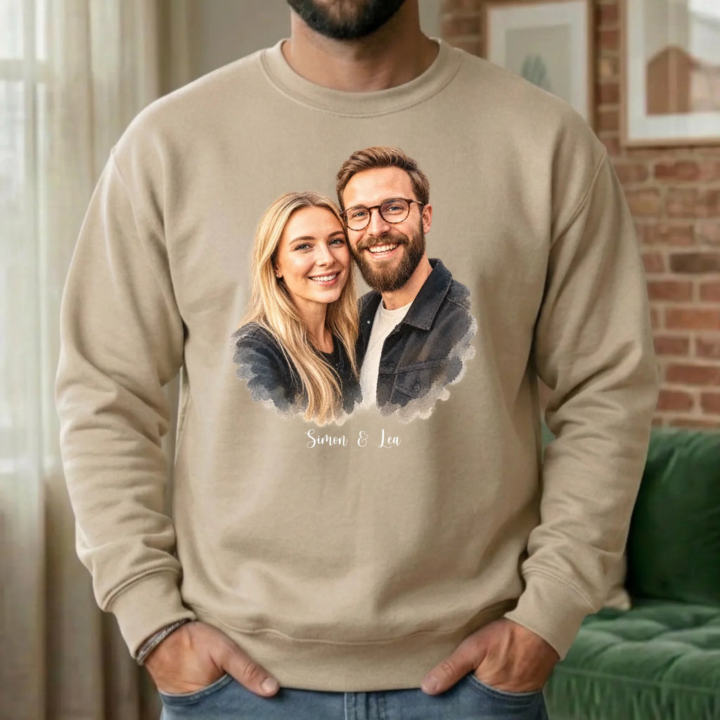 Personalisierter Sweater - beige