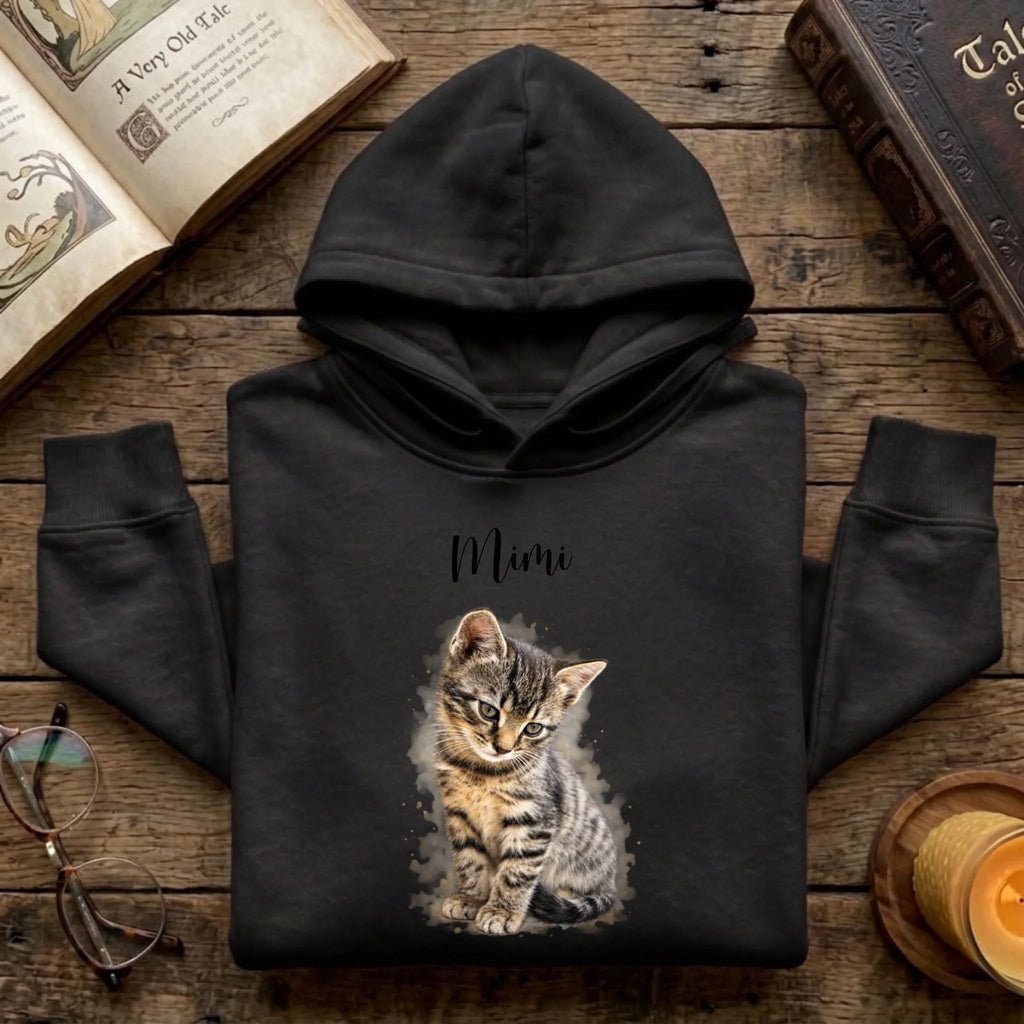 Personalisierter Hoodie schwarz