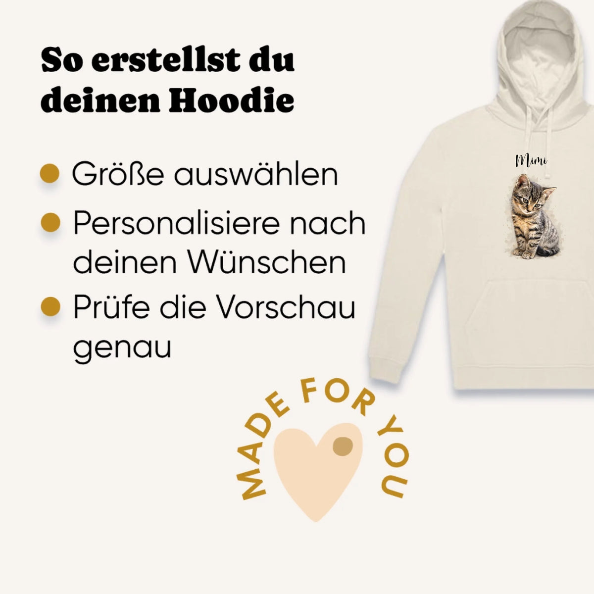 Personalisierter Hoodie