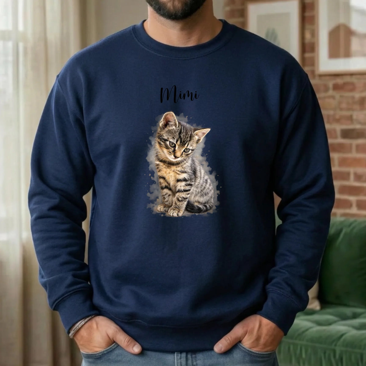 Personalisierter Sweater - navy