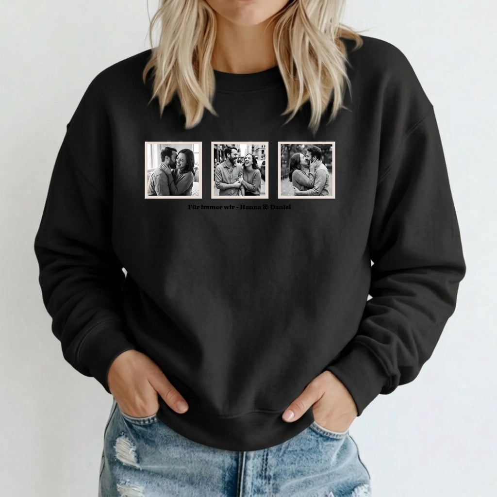 Personalisierter Sweater - schwarz
