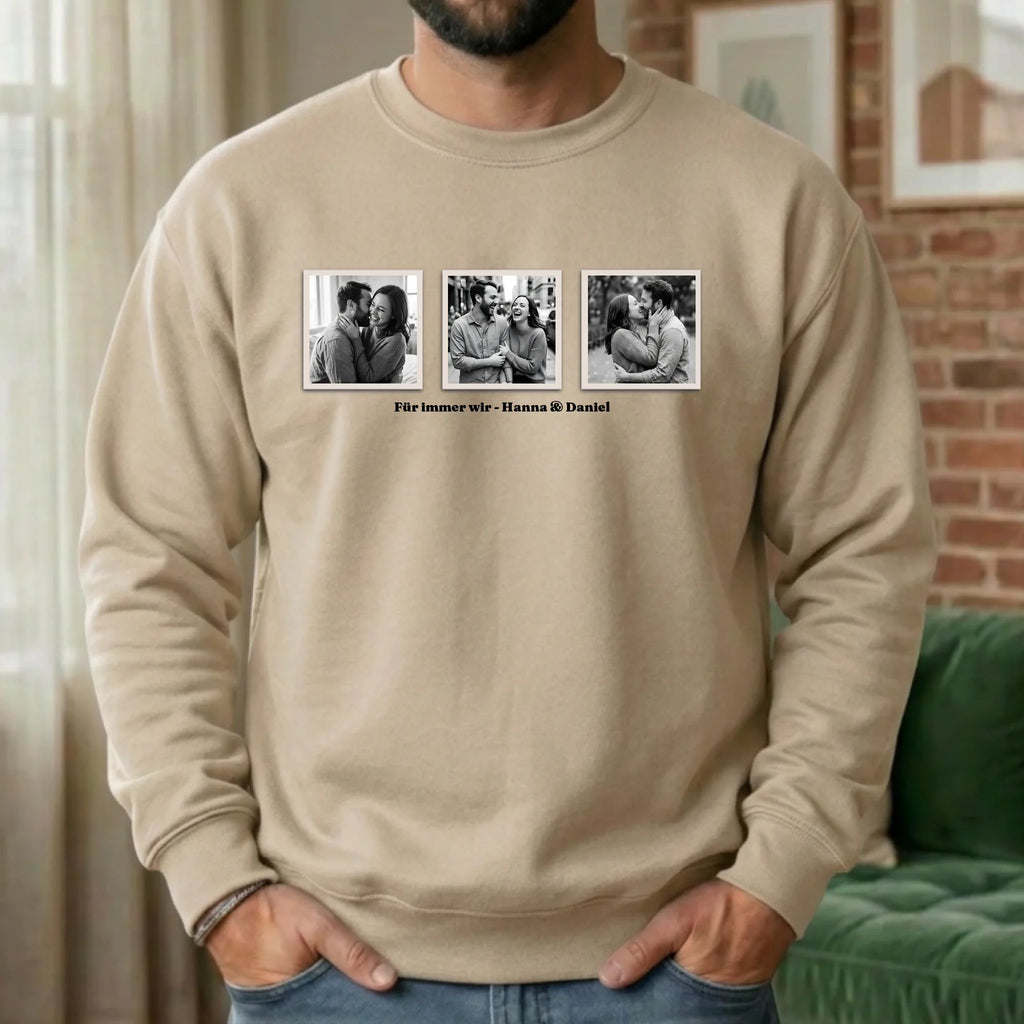 Personalisierter Sweater - beige