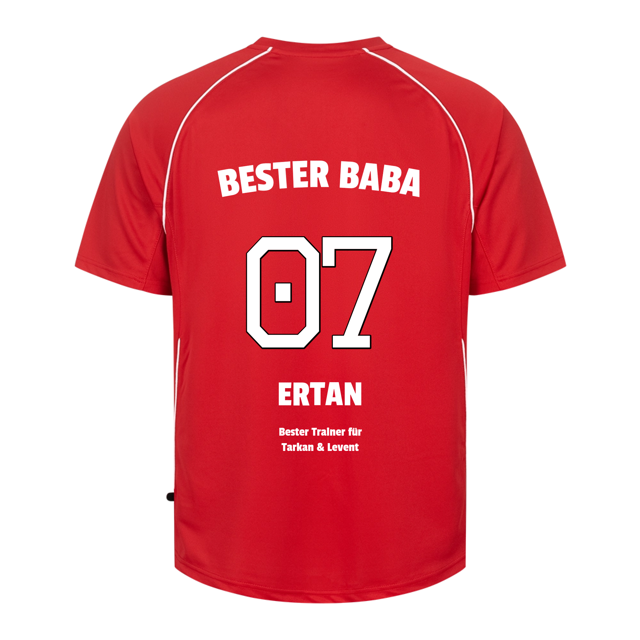 Bester Papa Trikot personalisiert Rot