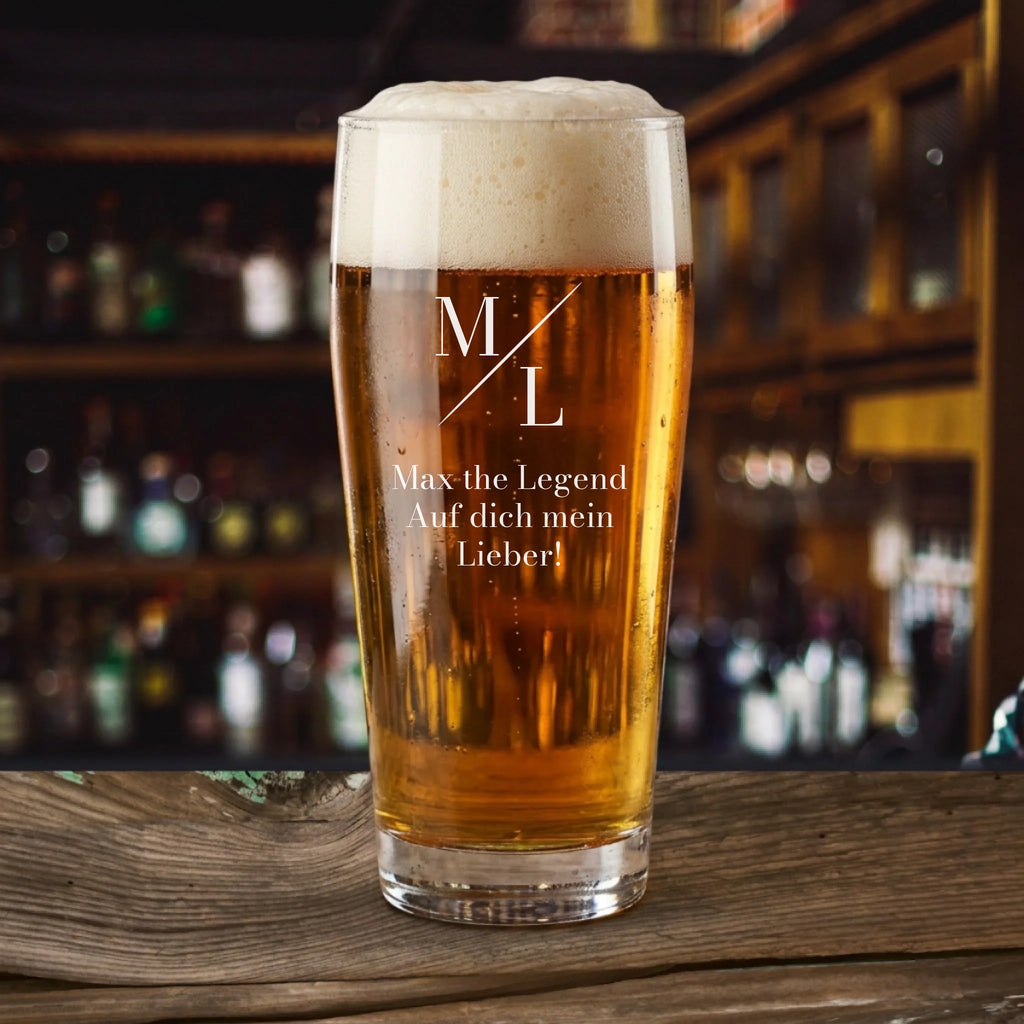 Bierglas personalisiert - Gravur