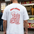 Döner T-Shirt oversized mit deinem Foto personalisiert weiss