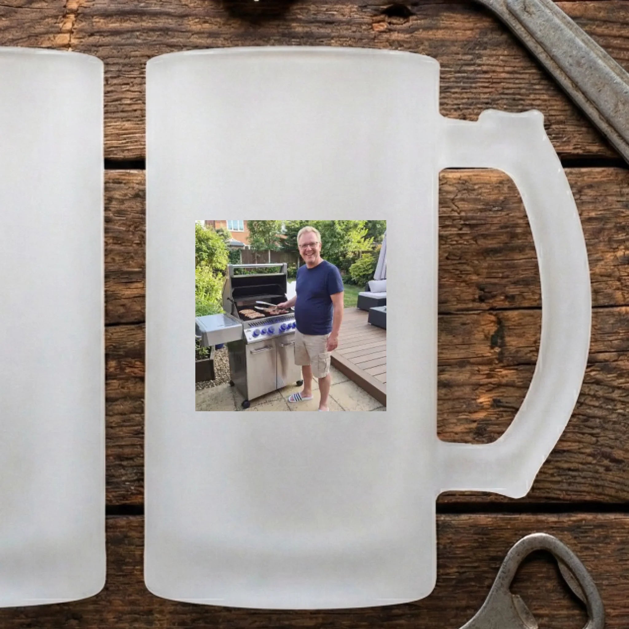 Foto Bierkrug personalisiert vorne mit Bild