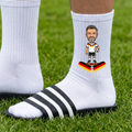 Fußball Socken mit Comic Foto personalisiert