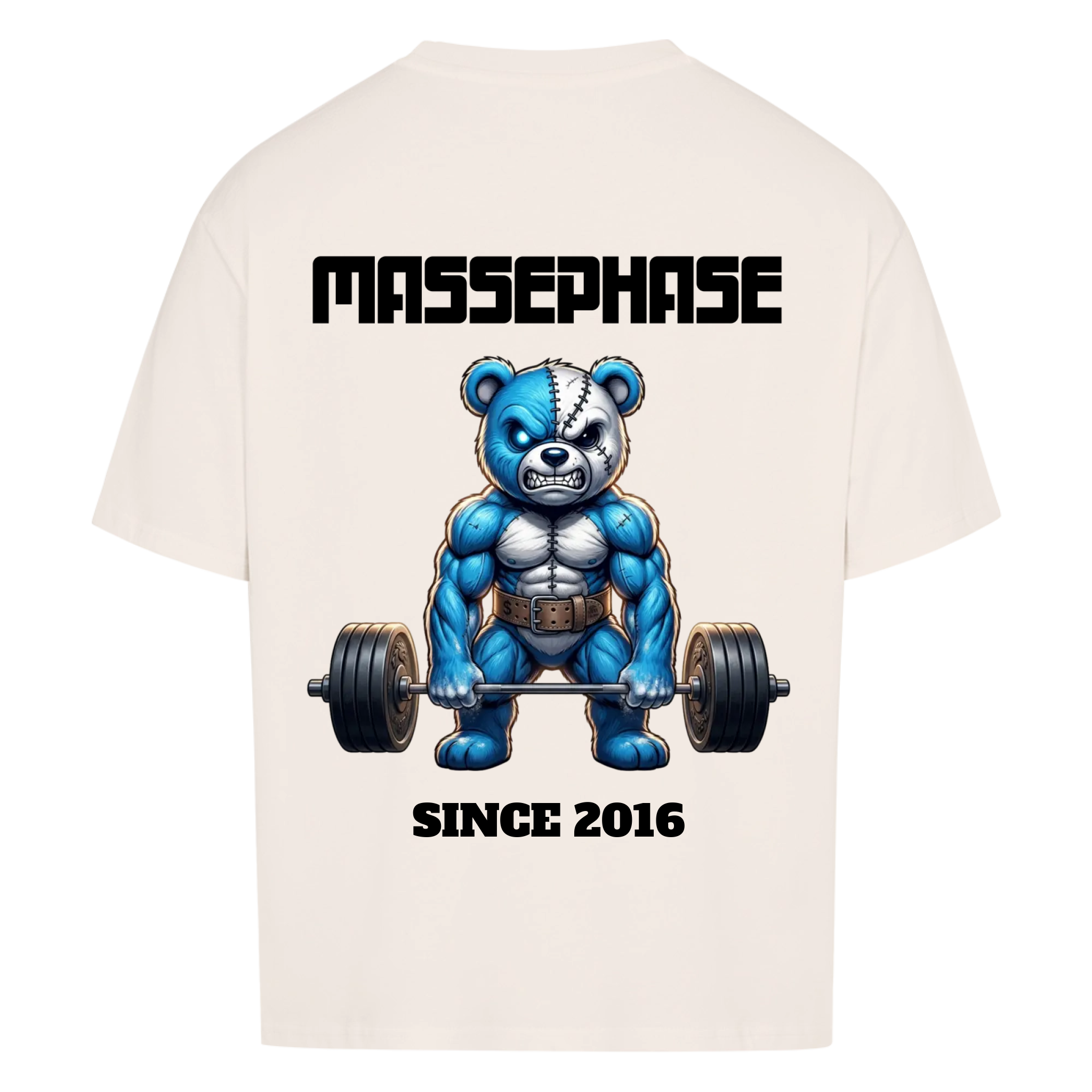 Oversized Gym Shirt - Massephase personalisiert White