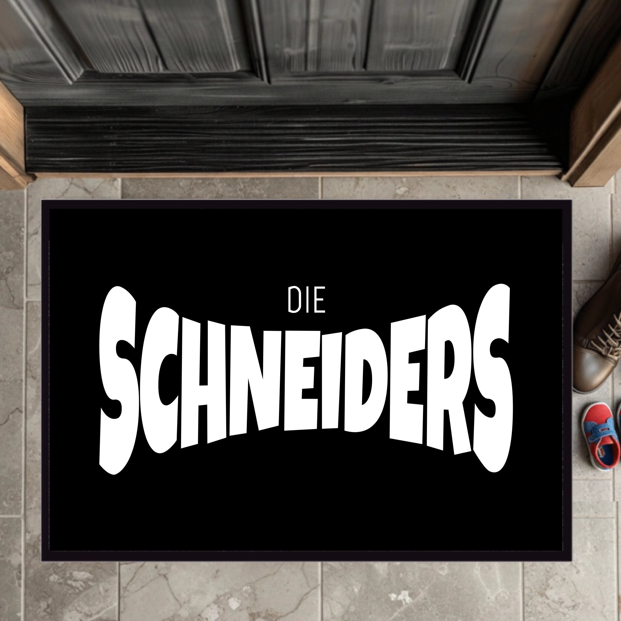 Personalisierte Fußmatte mit Namen