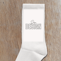 Personalisierte Socken mit deinem Logo Weiss