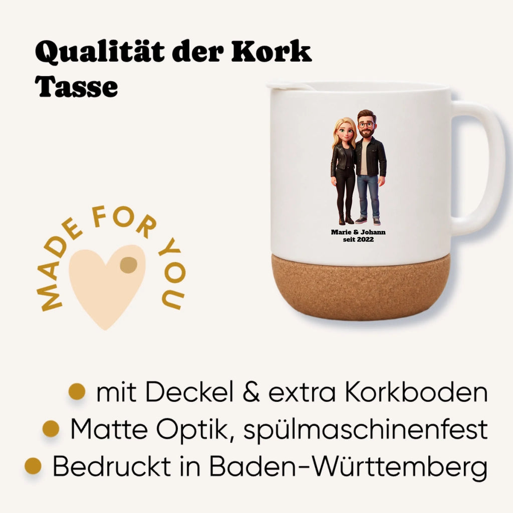Personalisierte Tasse mit Foto im 3D Stil - Qualität