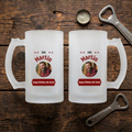 Personalisierter Bierkrug mit Foto zum Geburtstag