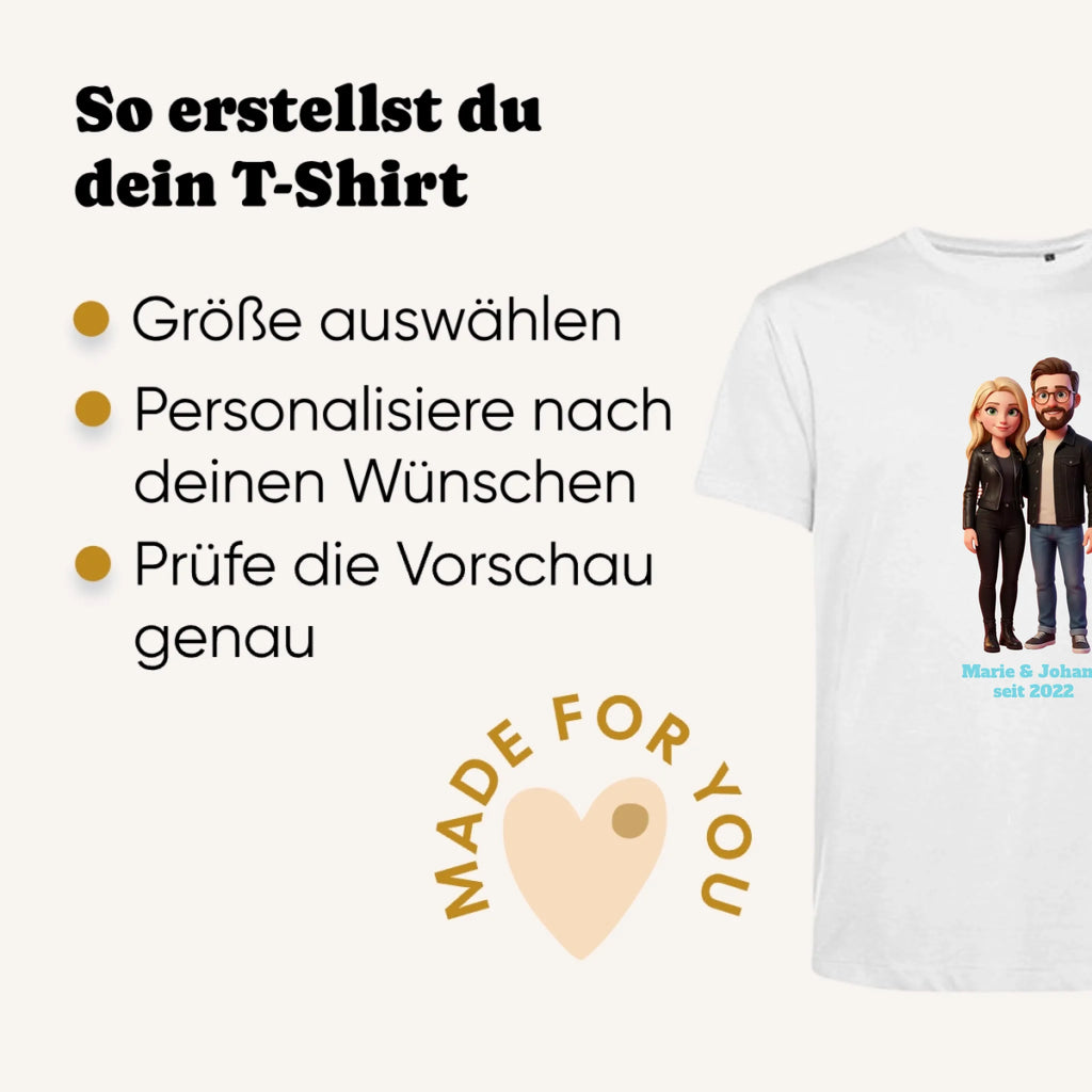 Personalisiertes T-Shirt 3D Stil - Erklärung