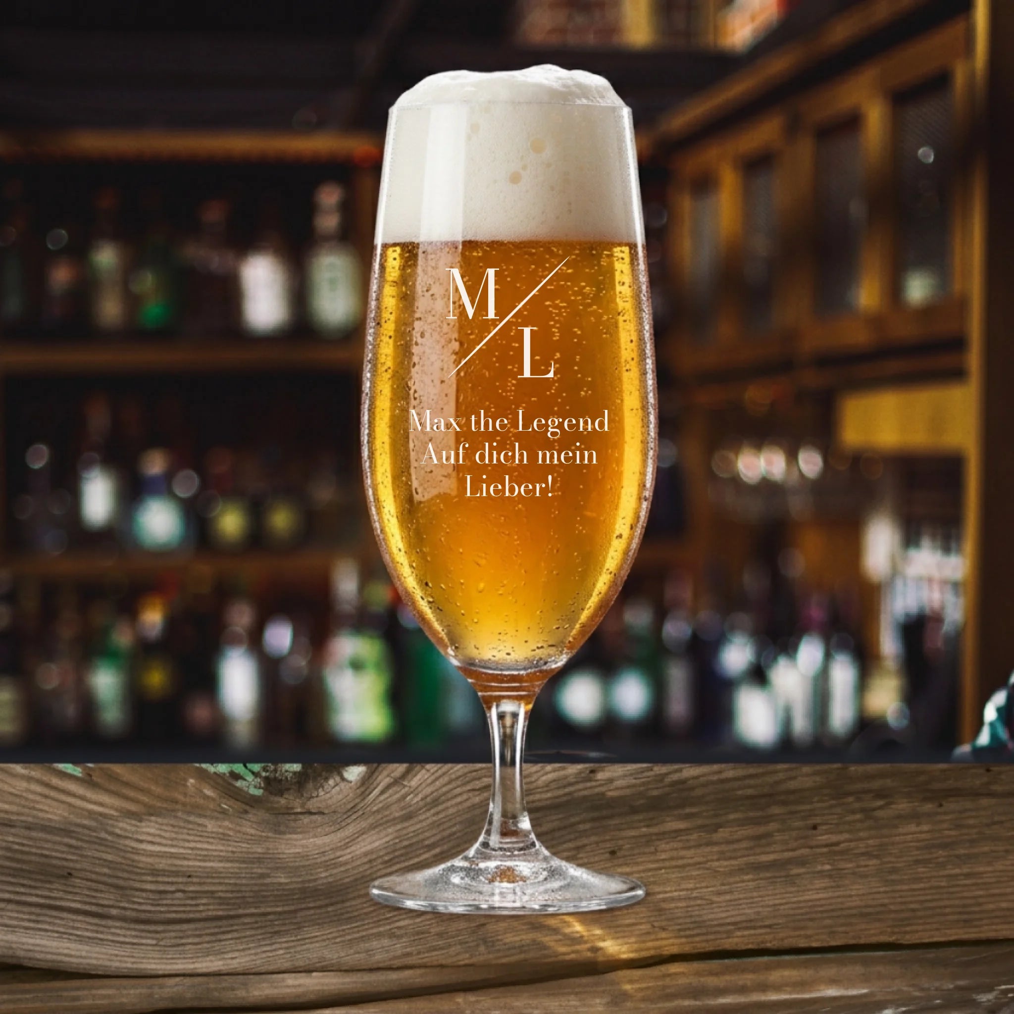 Pils Glas personalisiert - Gravur