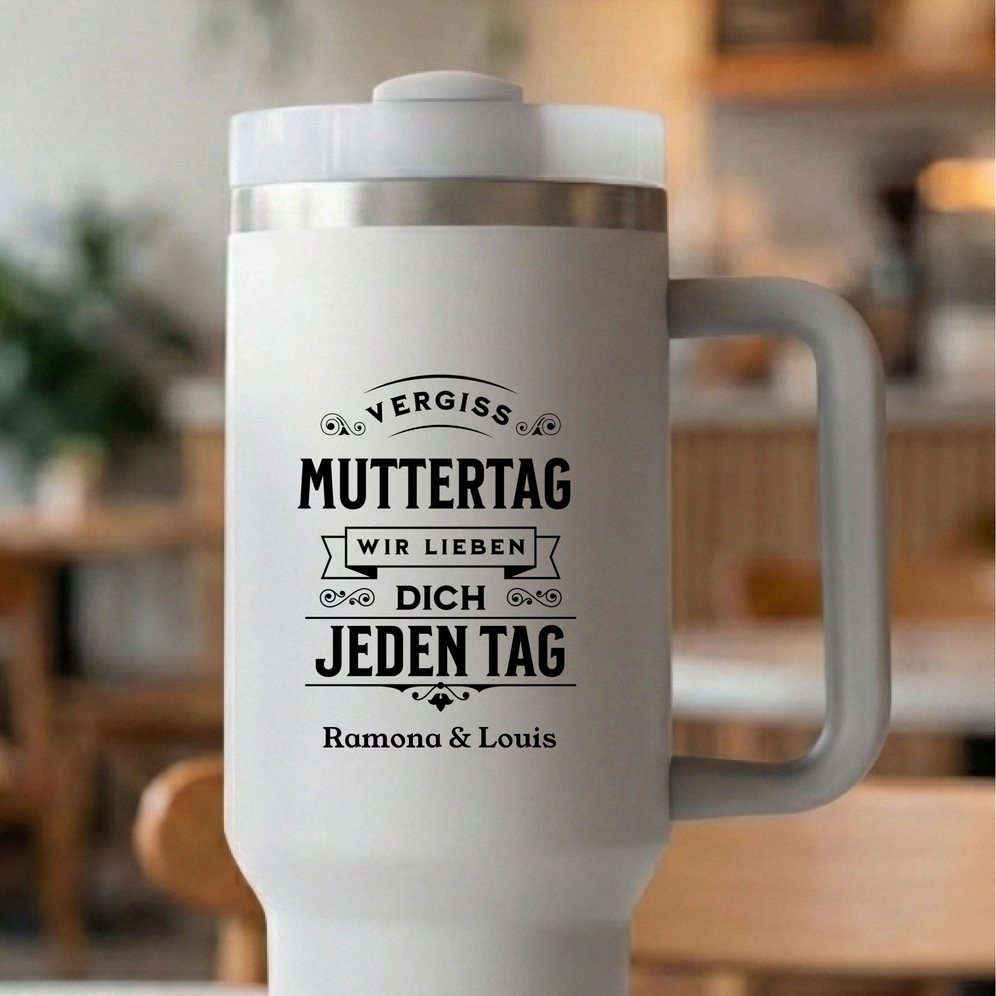 Vergiss Muttertag Thermobecher personalisiert mit Namen