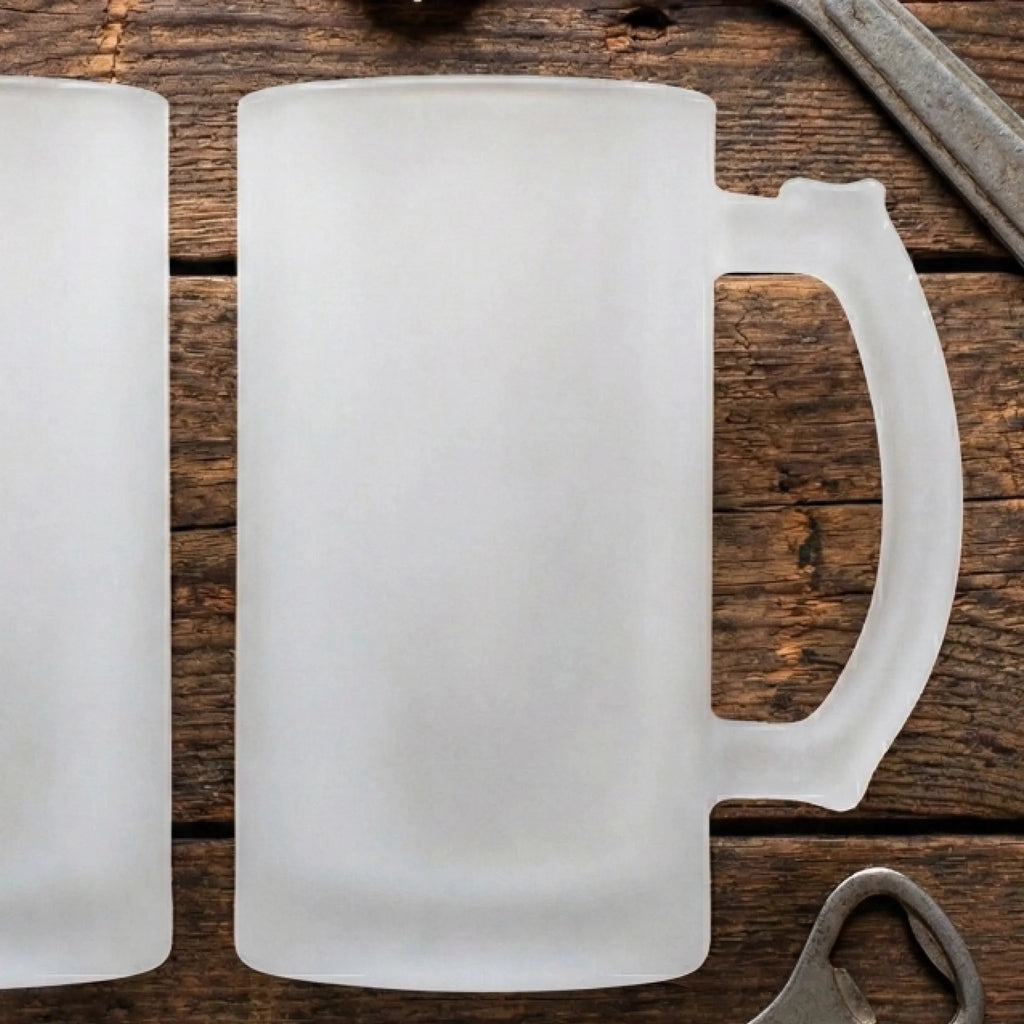 Weihnachtlicher Bierkrug im Jagd Design personalisiert – Detailansicht