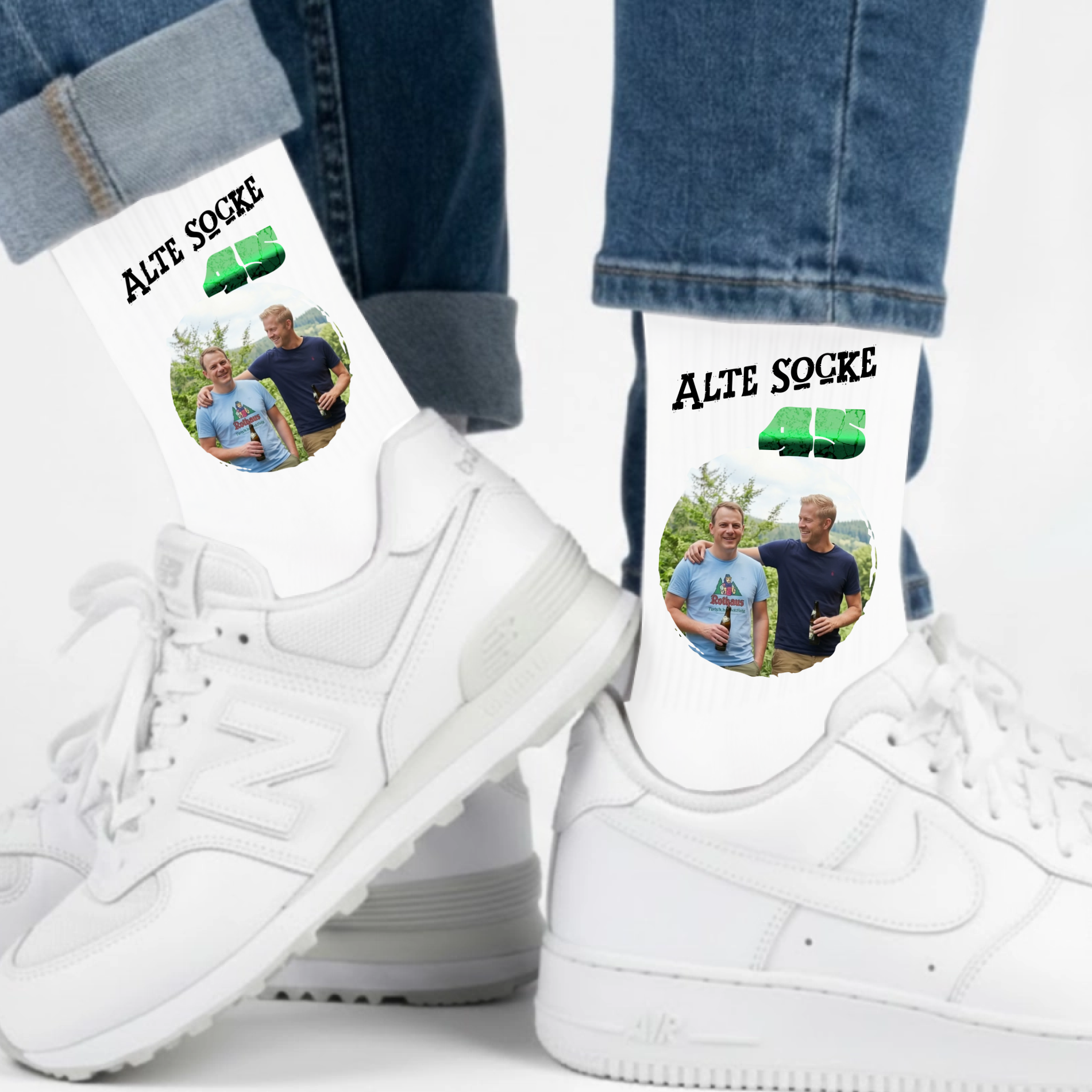 Alte Socke - personalisierte Socken zum Geburtstag