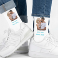 Foto Socke mit Text