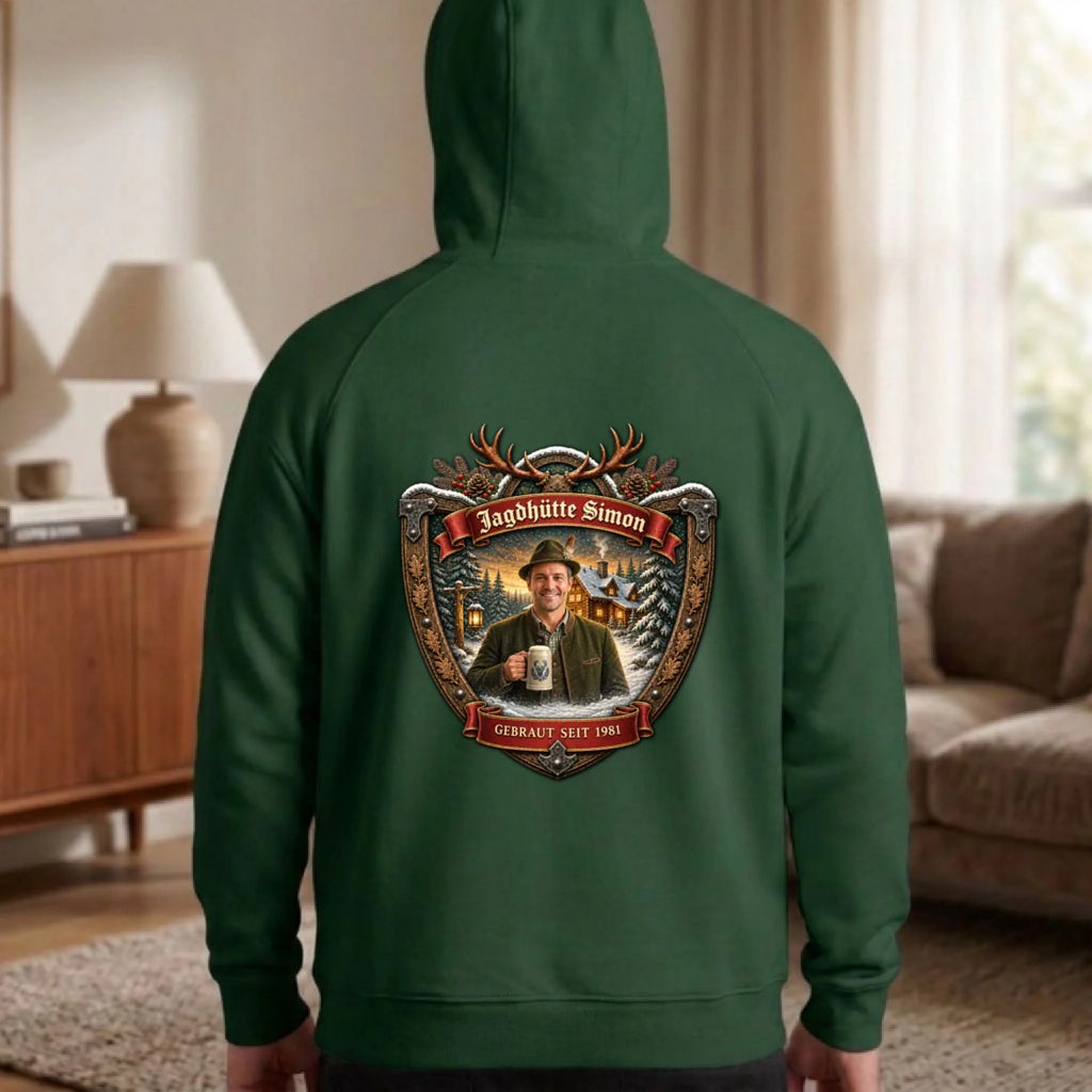 Jagd Design Pullover mit deinem Foto personalisiert - Geschenk für Jäger zu Weihnachten
