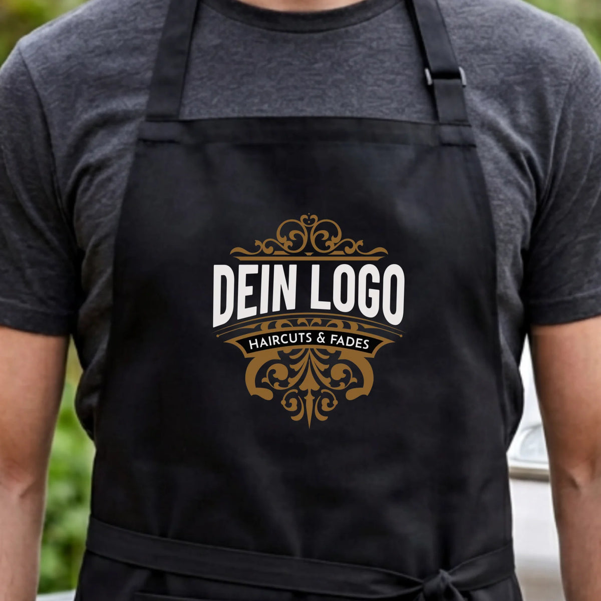 Personalisierte Firmen Schürze mit Logo – Küche und Service