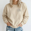 Personalisierter Lineart Pullover mit Foto – Sweater beige – Geschenk für beste Freundin