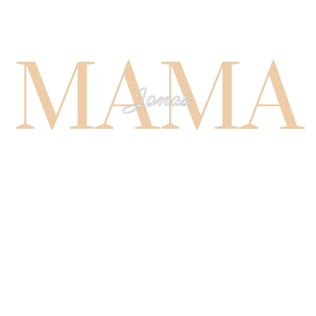 Personalisierter Mama Hoodie mit Namen der Kinder – weiß – Weihnachtsgeschenk für Mama